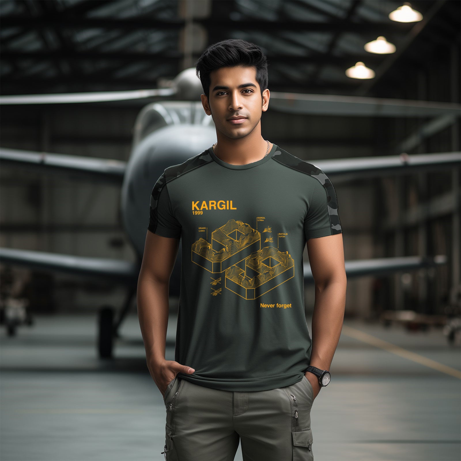 Operation Vijay: Peaks of Valour Camouflage T-Shirt