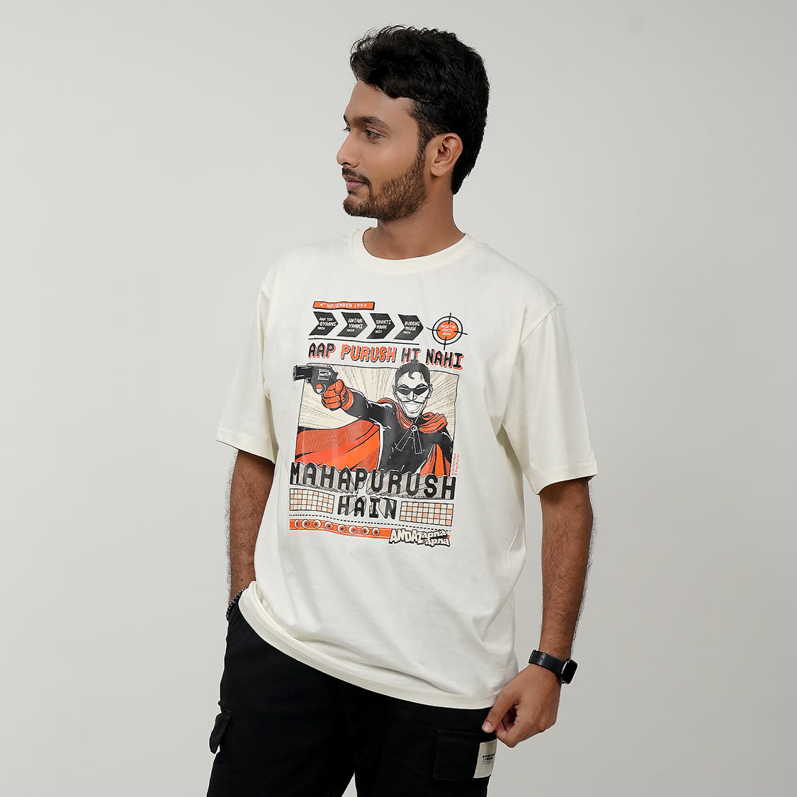 Andaz Apna Apna: Crime Master Gogo Oversized T-Shirt