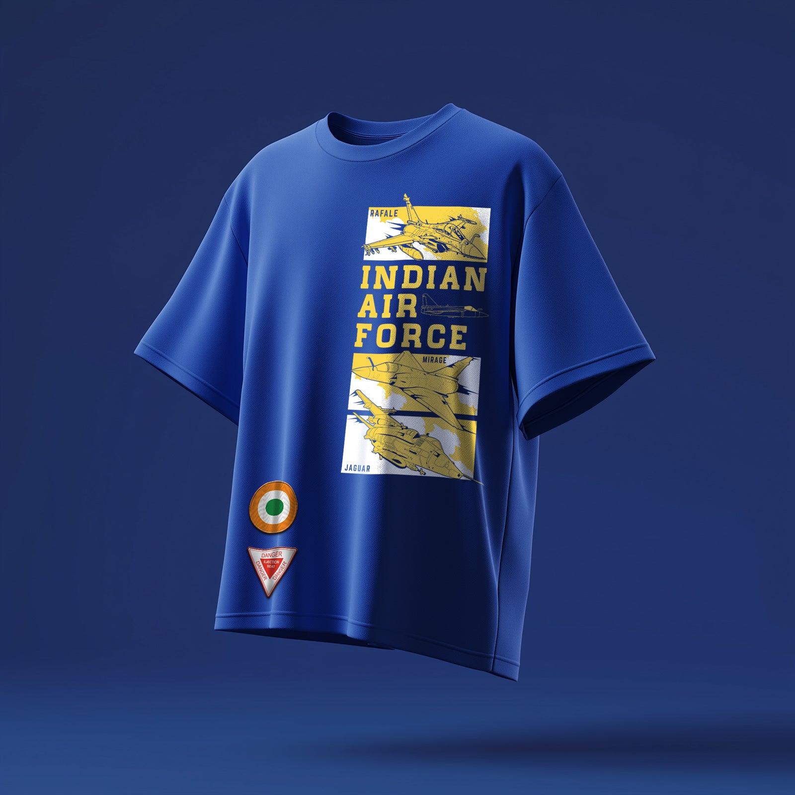 Indian Air Force: The Winged Warriors Royal Blue T-Shirt