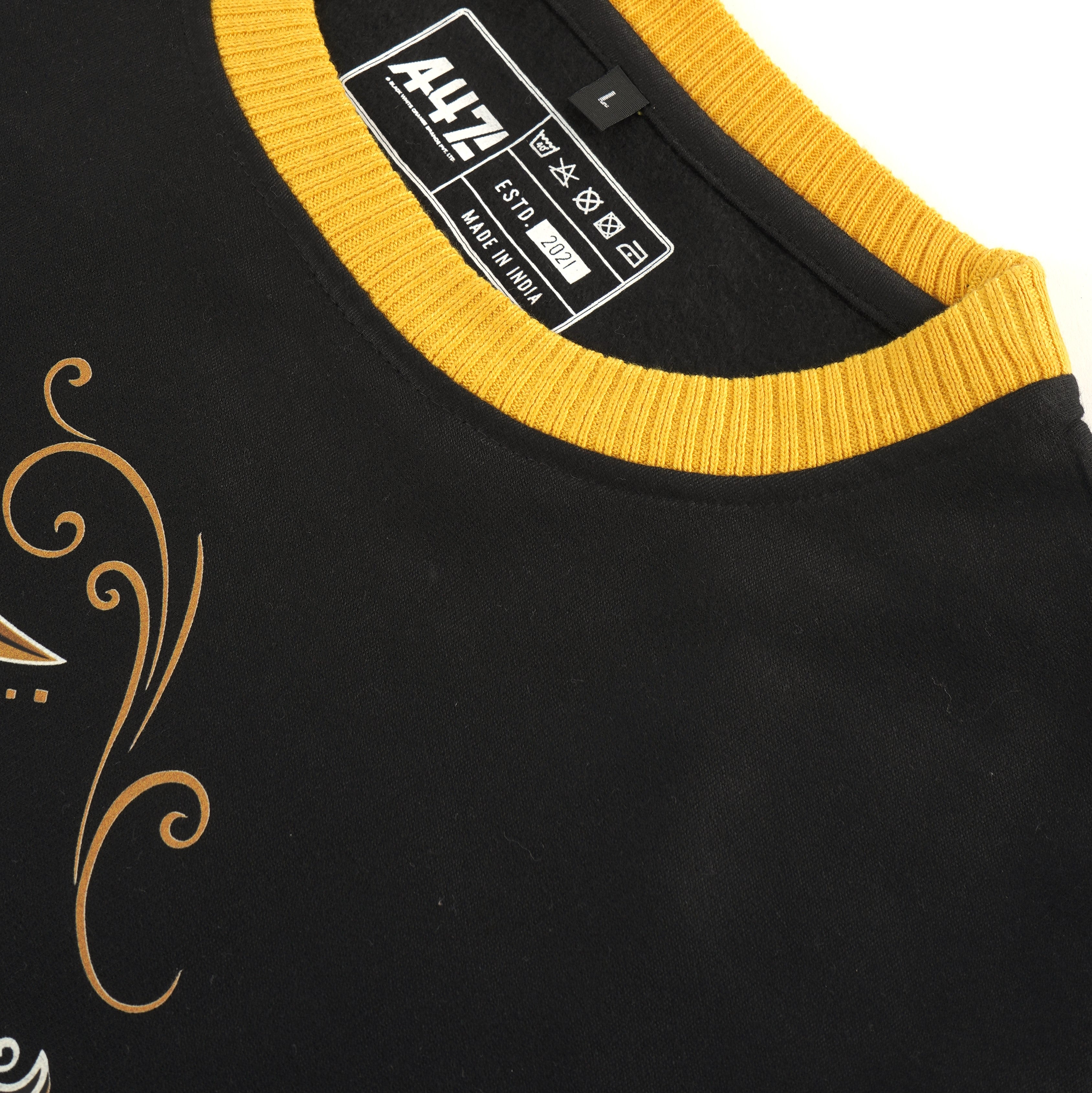 Chhaava: The Warrior’s Pride - Black Oversized Swarajya Sweatshirt