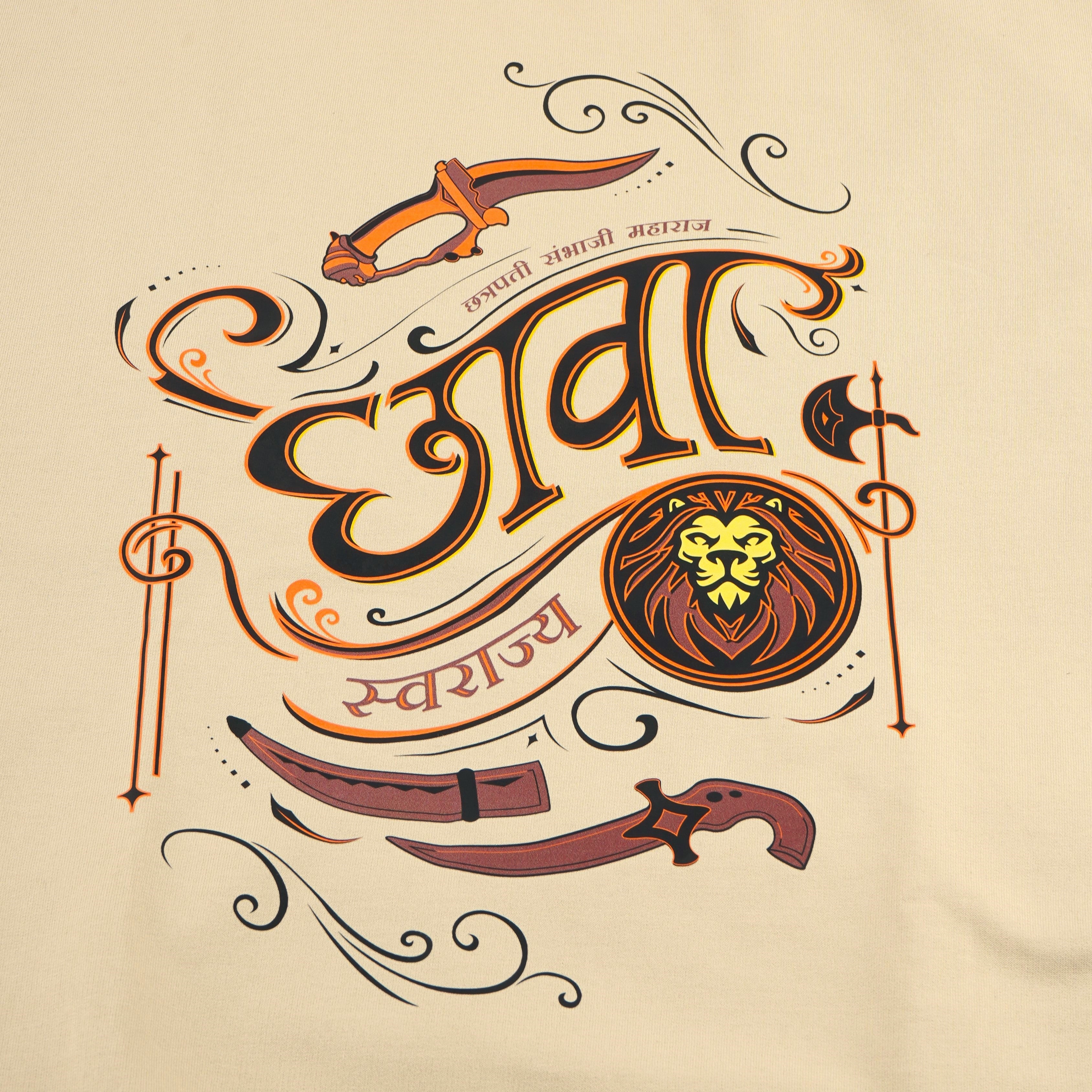 Chhaava: The Warrior’s Pride - Coffee Oversized Swarajya Sweatshirt