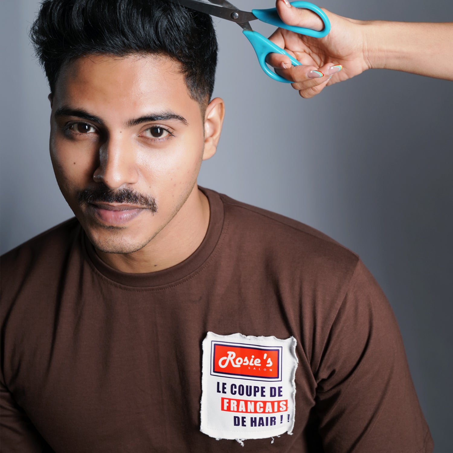 Andaz Apna Apna: Rosie’s Salon Oversized Brown T-Shirt