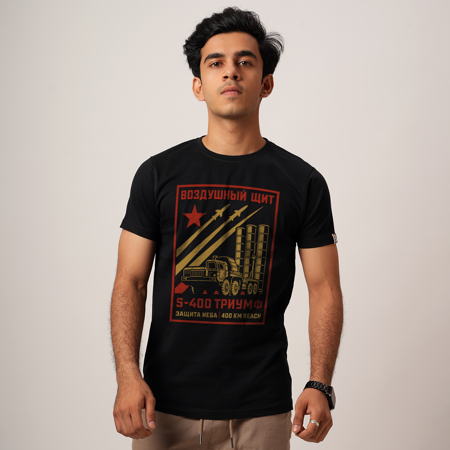 Indian Airforce: S-400 Triumf Black T-Shirt