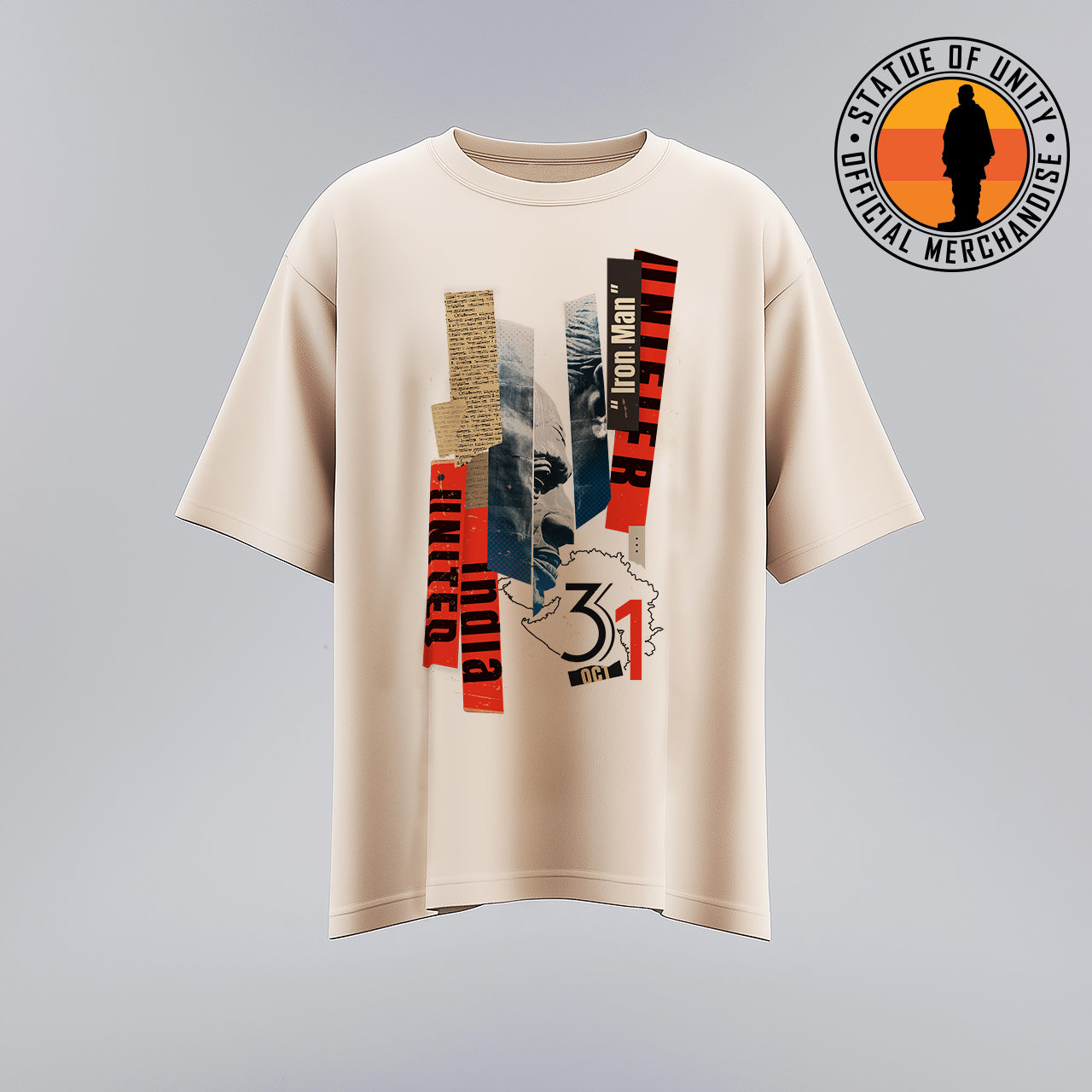 Statue Of Unity: Legacy of the Iron Man Oversized T-shirt