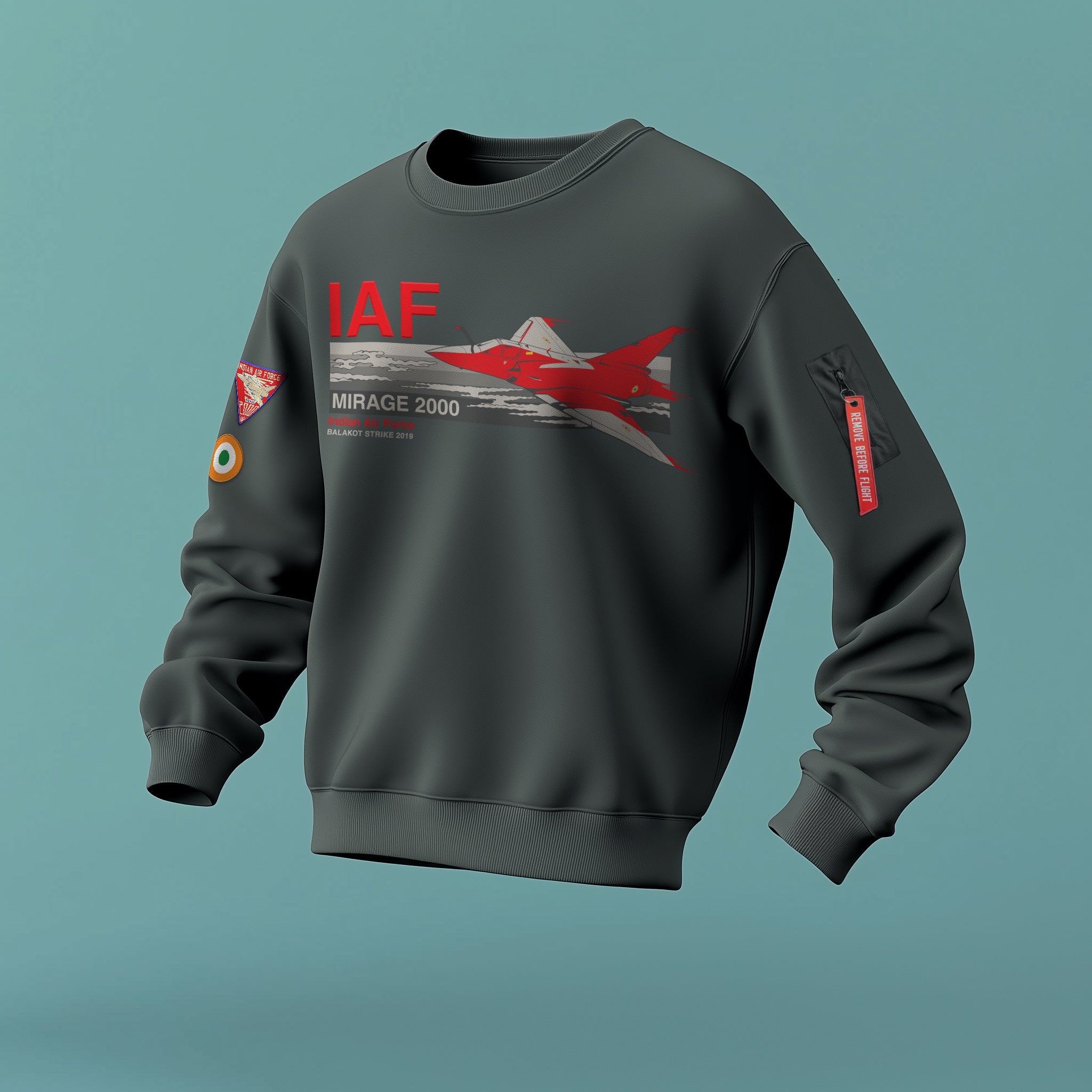 Indian Air Force: Mirage 2000 Grey Sweatshirt