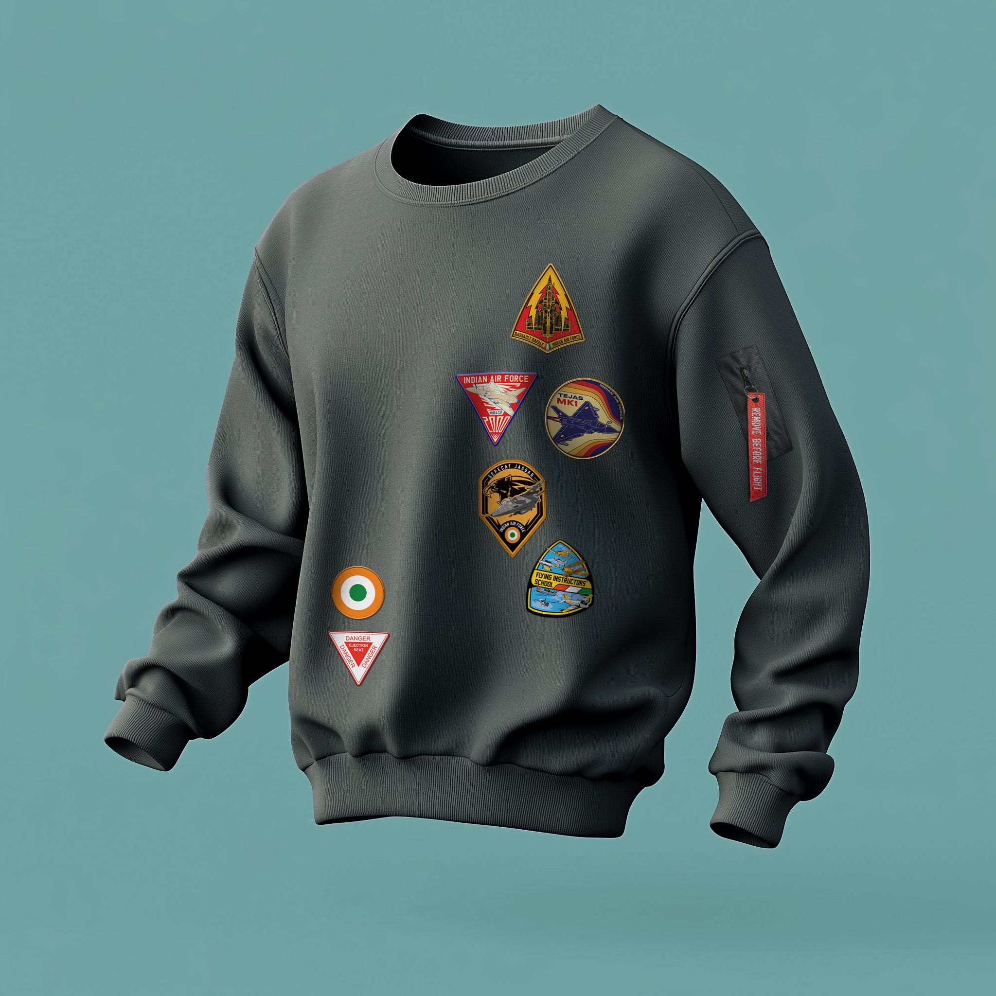 Indian Air Force: The Aerial Legacy Grey Sweatshirt