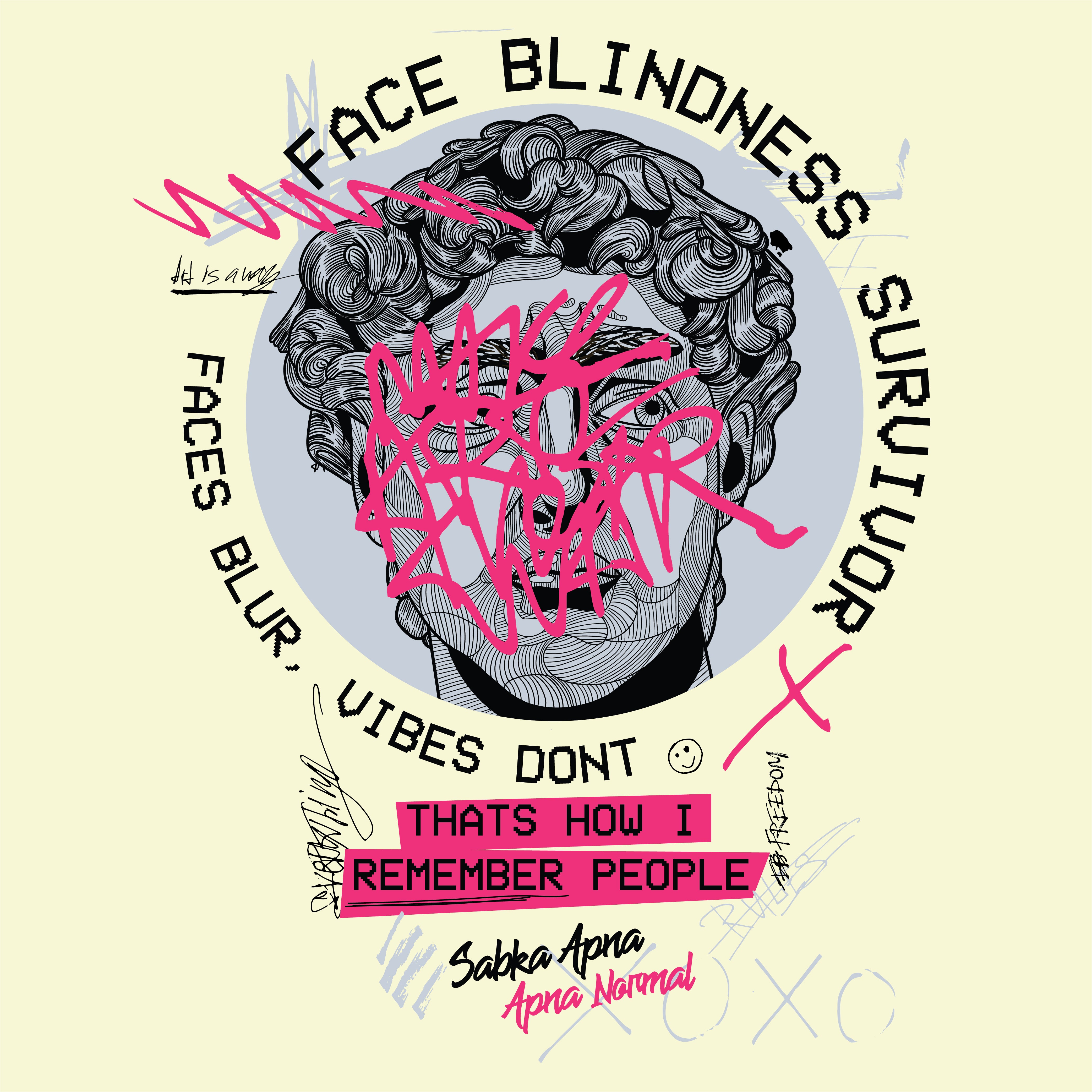 Sitaare Zameen Par:  Face Blindness Survivor Beige Oversized T-shirt