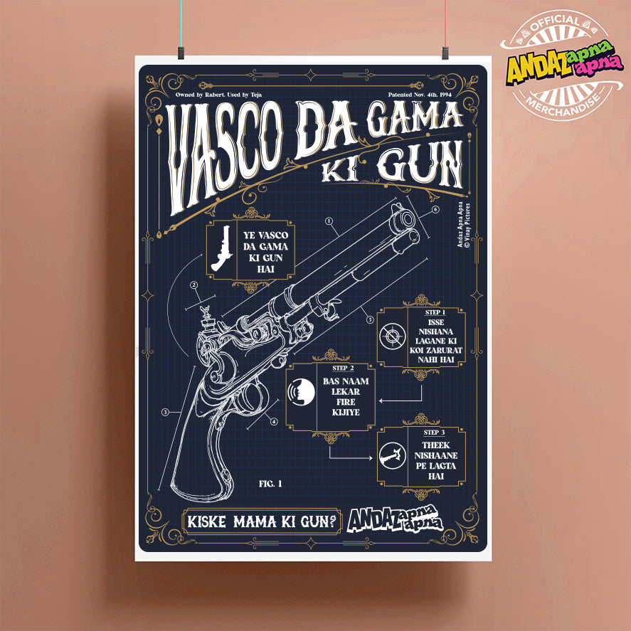 Andaz Apna Apna: The Vasco Da Gama Ki Gun Poster