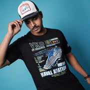 INS Vikramaditya Black Oversized Tee