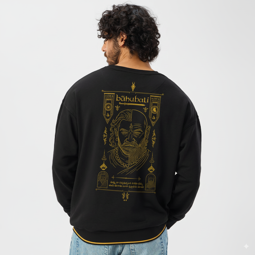 Baahubali: Katappa vs Baahubali Black Sweatshirt