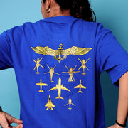 Indian Naval Aviation: Fly Navy Blue Oversized Tee