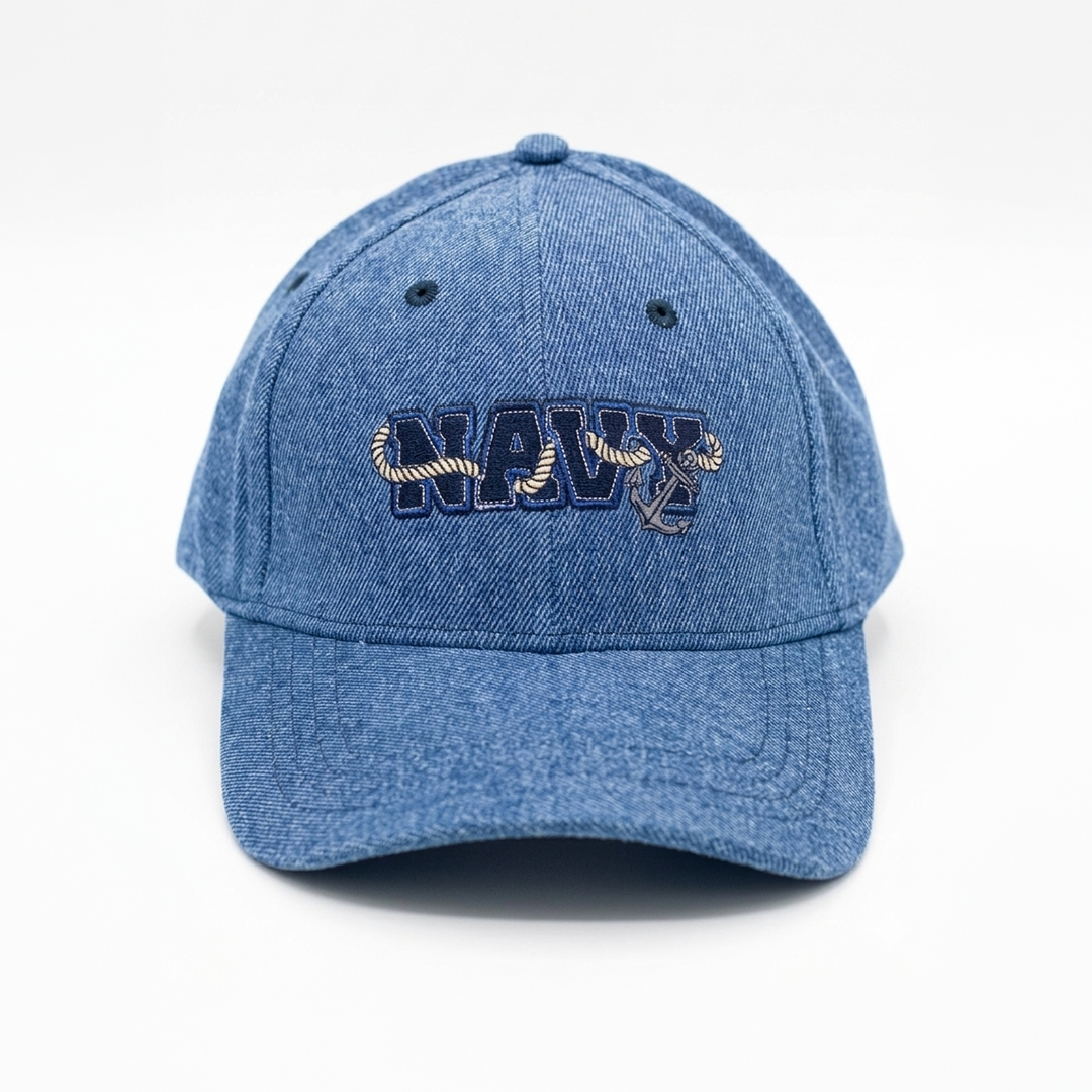 The Indian Navy: Denim Rope Cap
