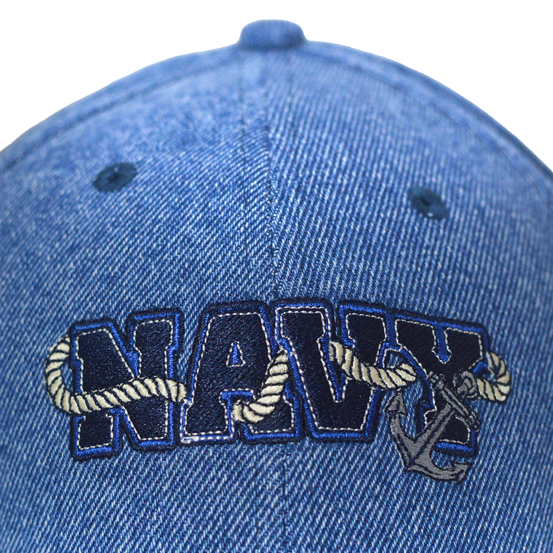 The Indian Navy: Denim Rope Cap
