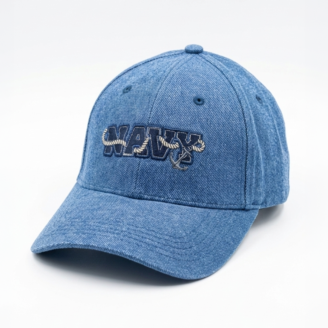 The Indian Navy: Denim Rope Cap