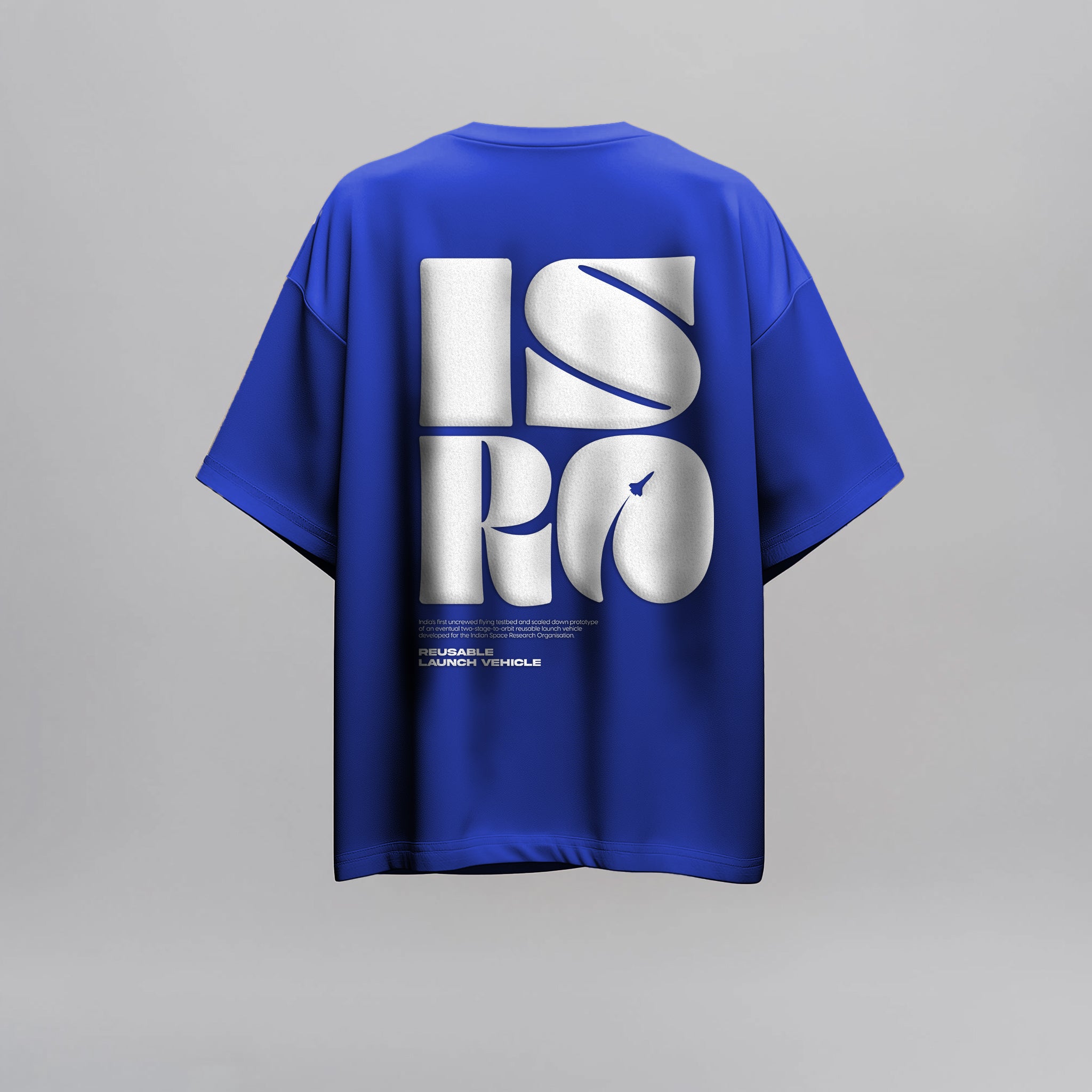 ISRO RSLV Edition: Cosmic Blue Oversized T-Shirt