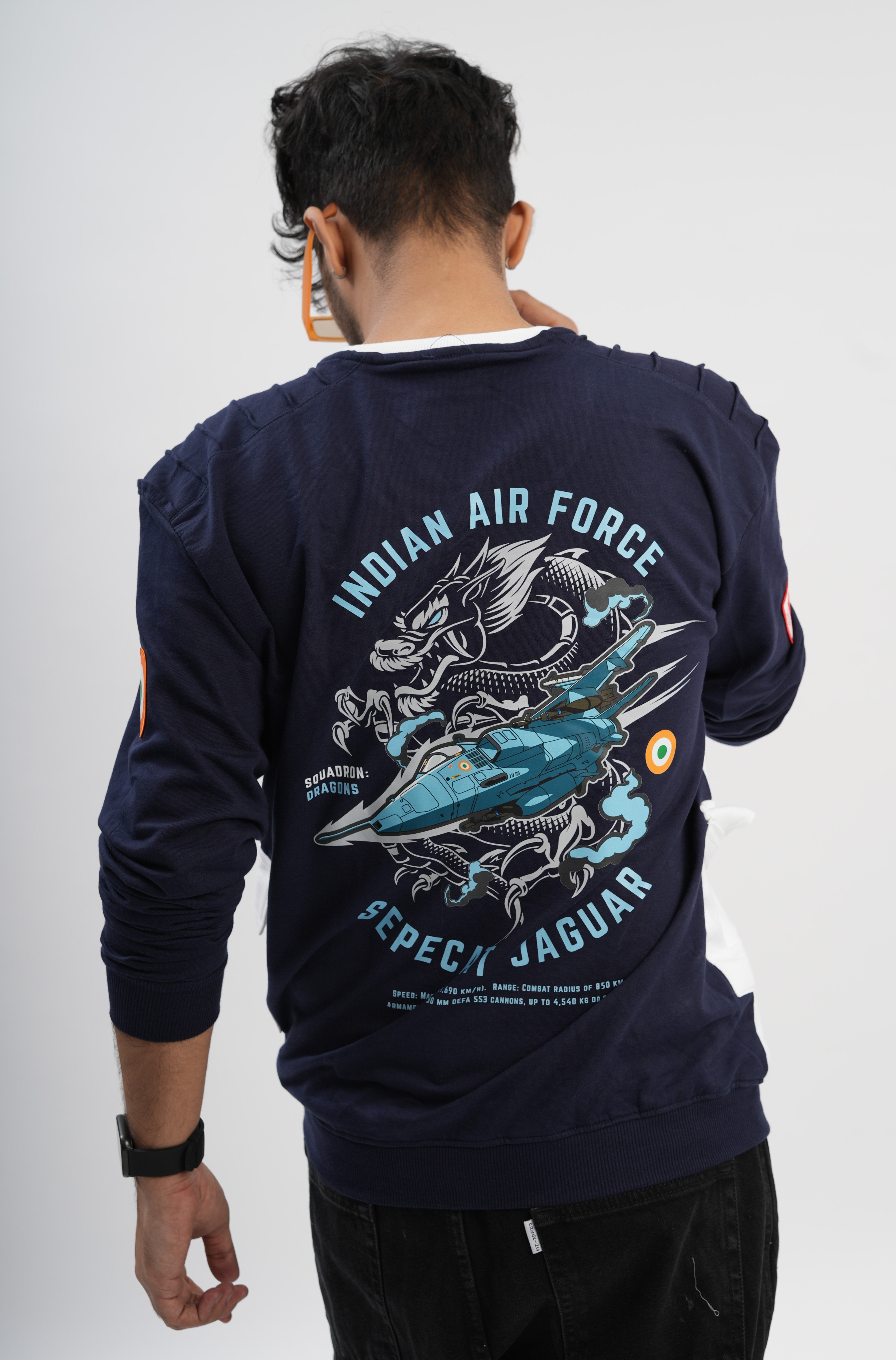 Indian Air Force: Blue Sepecat Jaguar Sweatshirt
