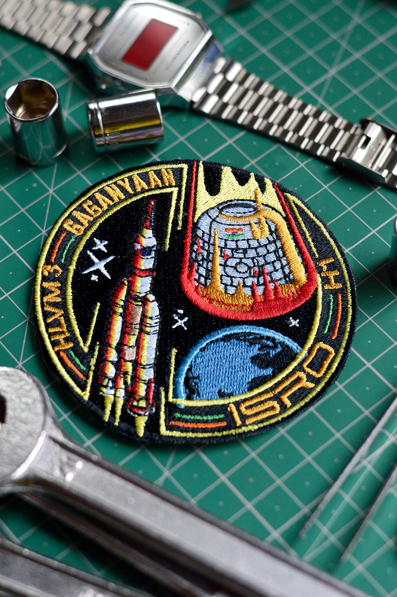 ISRO: 'Gaganyaan' Embroidered Badge - The Astronaut Edition