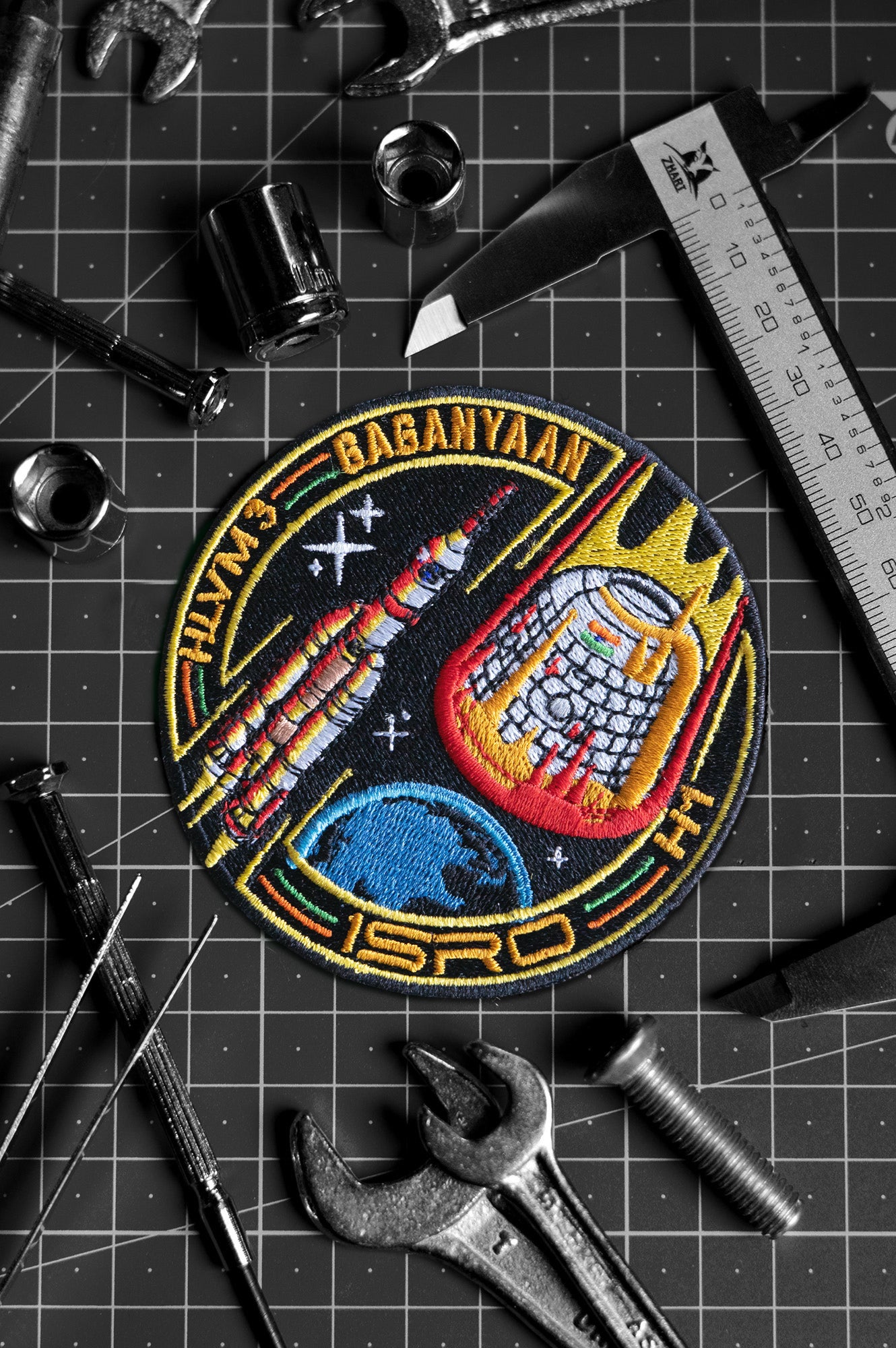 ISRO: 'Gaganyaan' Embroidered Badge - The Astronaut Edition