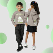 The Tiny Explorers: Official ISRO Chandrayaan 3 Grey Kids Hoodie ( With Fleece )