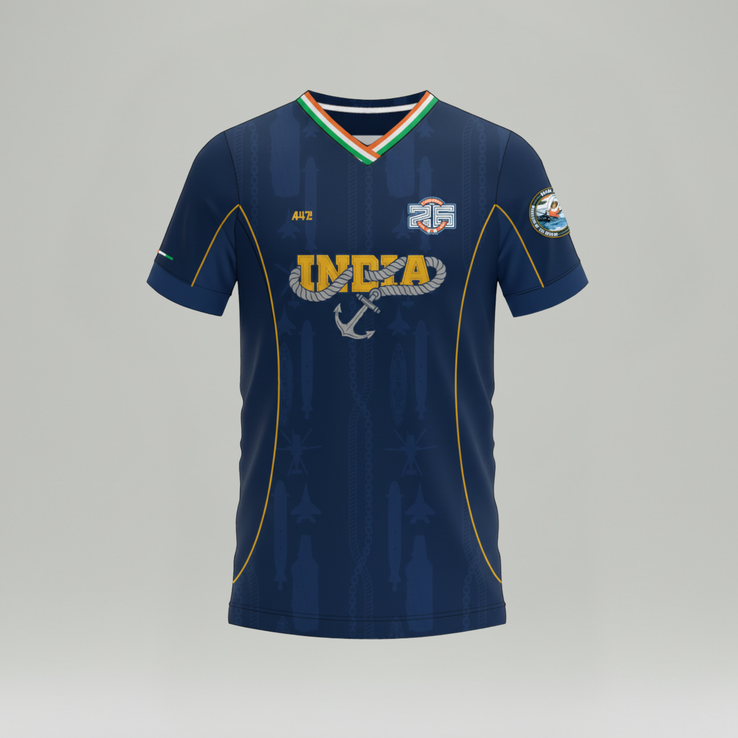 Indian Navy X India Cricket Jersey