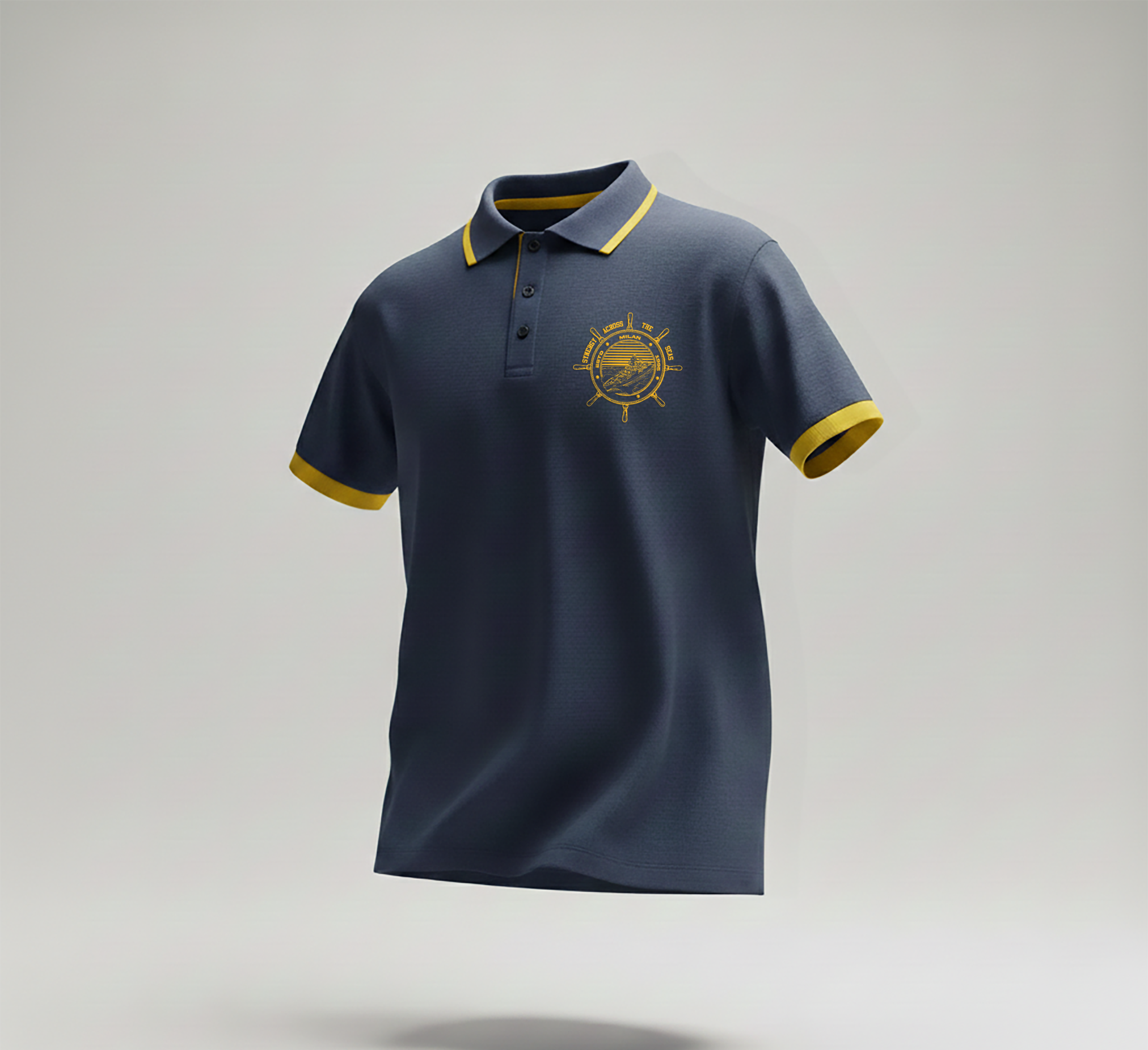 Indian Navy: Blue Polo T-Shirt