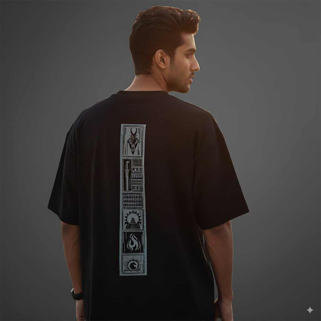 Baahubali: Monochrome Legacy Oversized Tee