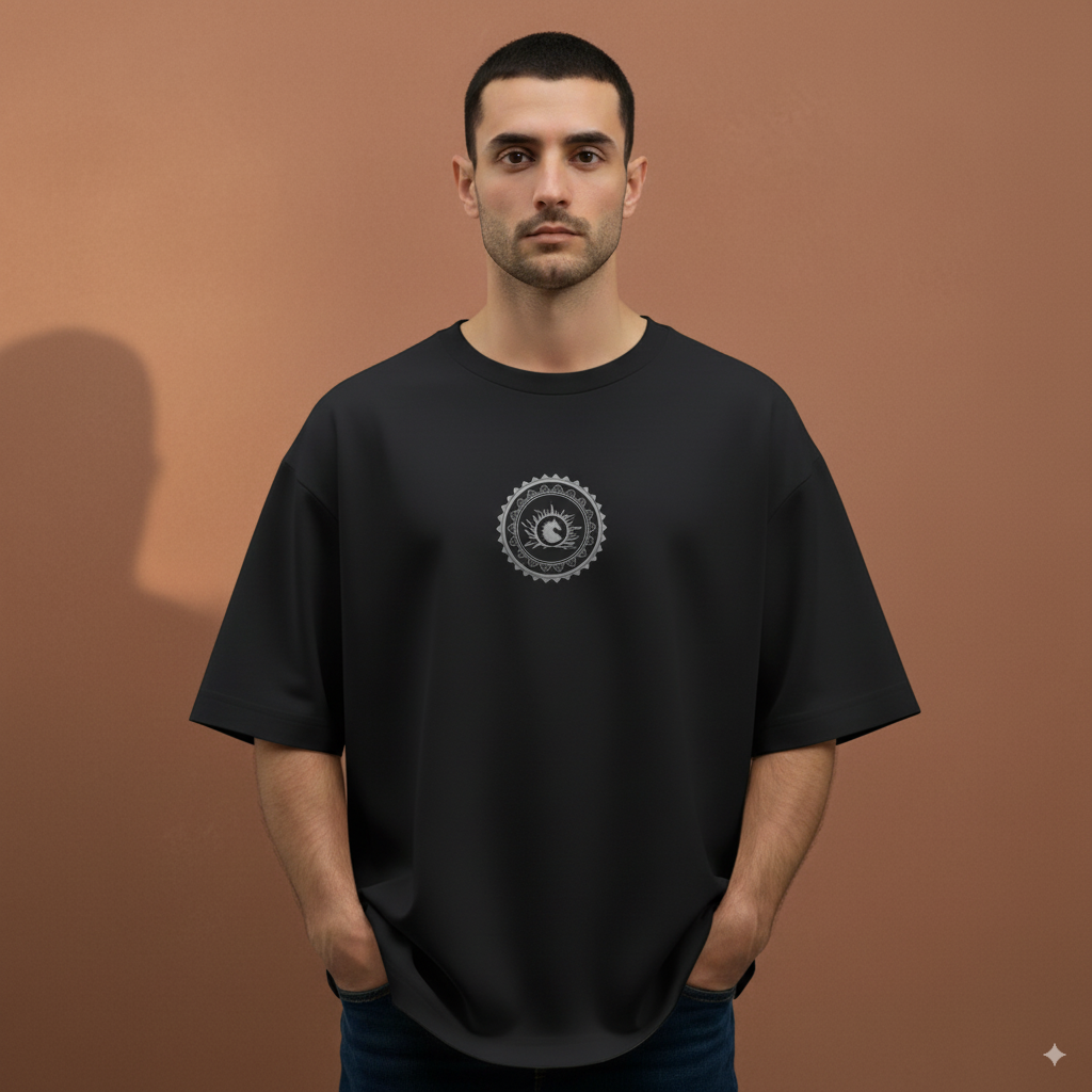 Baahubali: Monochrome Legacy Oversized Tee