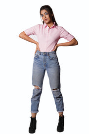 Pink Regular Fit Shirtee