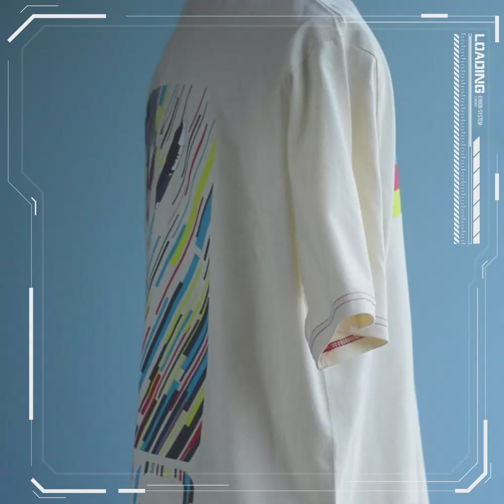 Load video: ISRO PSLV Flight Through Light Cream Oversized Tee