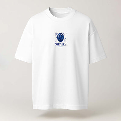 Official Sapphire Gemstone Graphic T-Shirt – Blue Crystal Edition