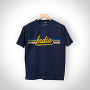 Navy Blue India Retro T-Shirt - Unisex