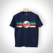 Navy Blue India Retro T-Shirt - Unisex