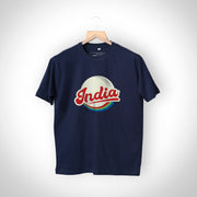 Navy Blue India Retro T-Shirt - Unisex