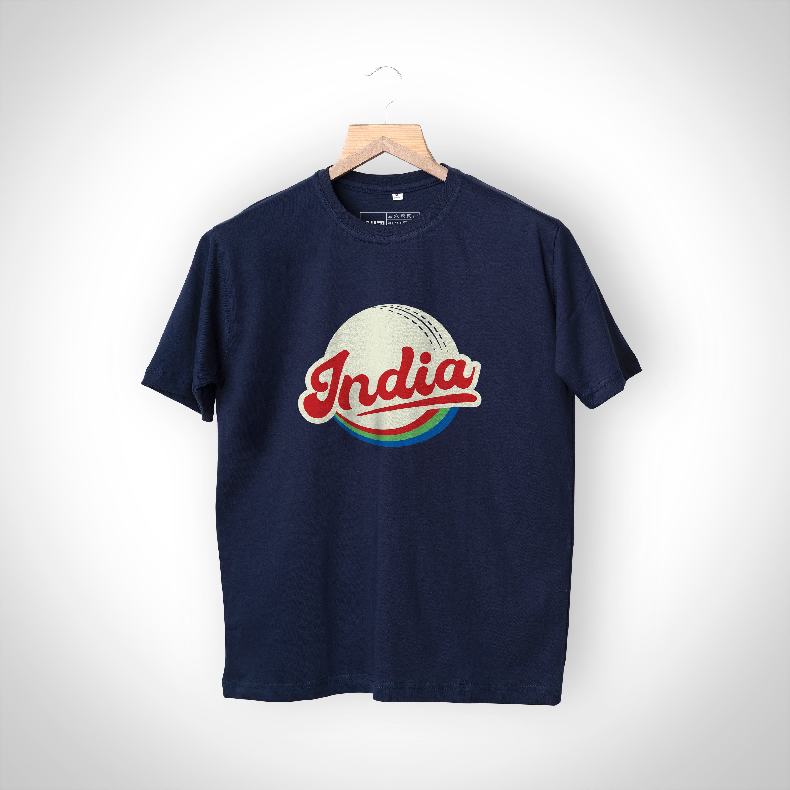 Navy Blue India Retro T-Shirt - Unisex