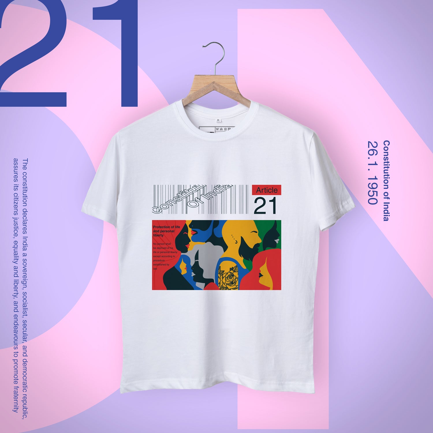 Constitution of India 'The Live and Let Live' Shirt