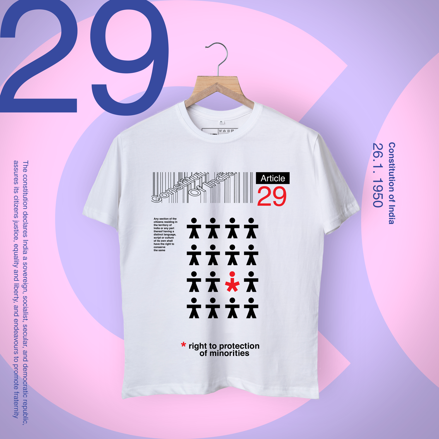 Constitution of India 'A Nation For All' Shirt