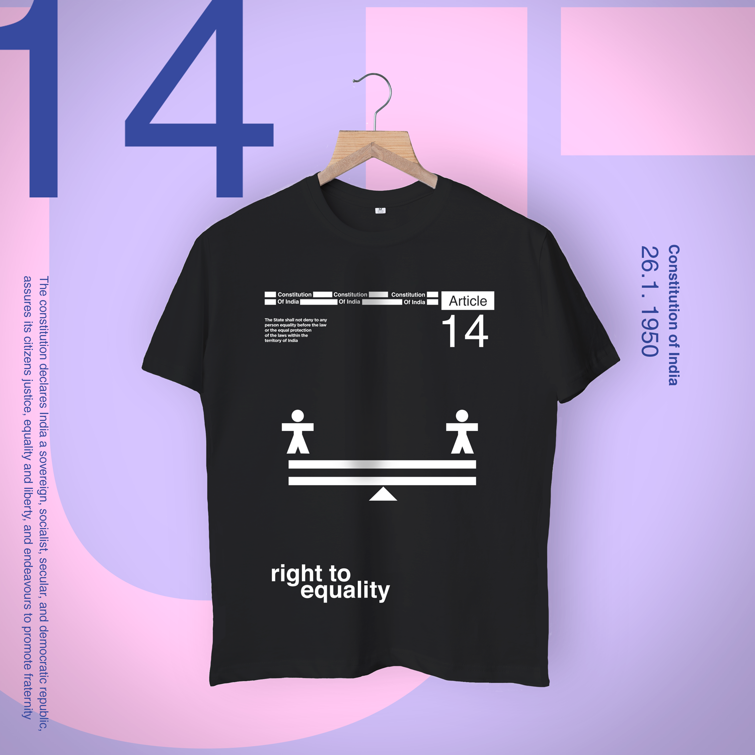 Constitution of India 'The Equals' Shirt