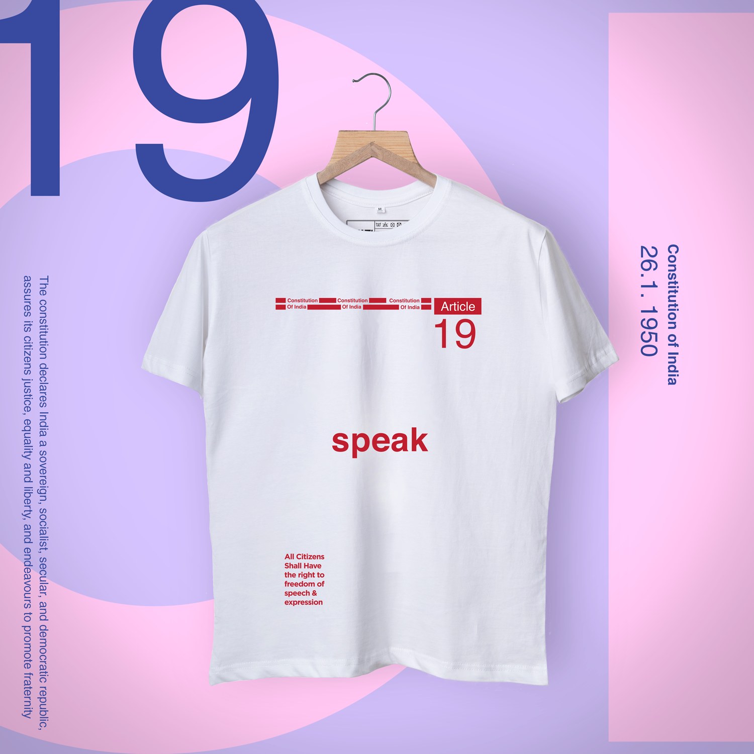 Constitution of India 'The Other Speak' Shirt
