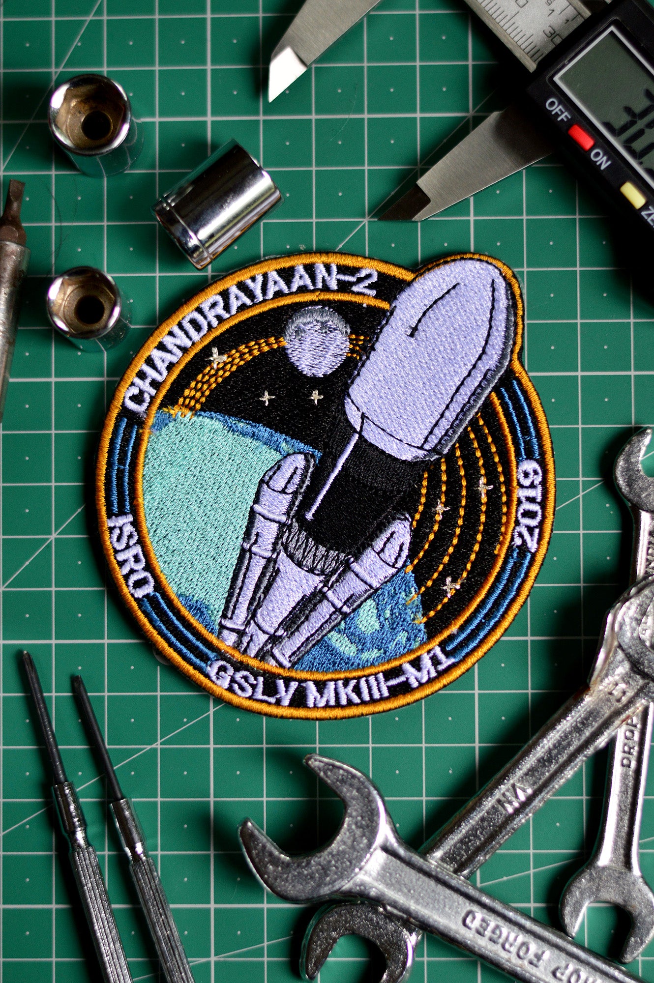 ISRO Chandrayaan - 2 Iron On Badge