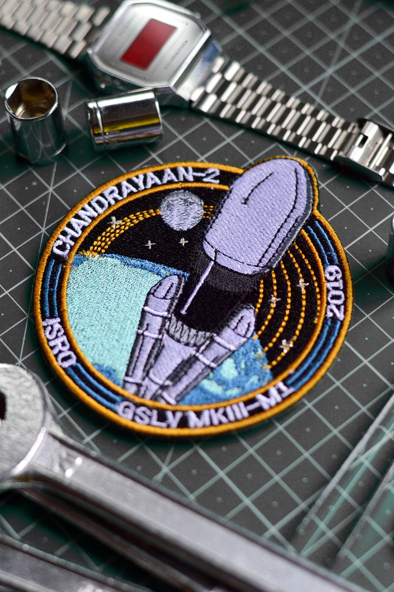 ISRO Chandrayaan - 2 Iron On Badge