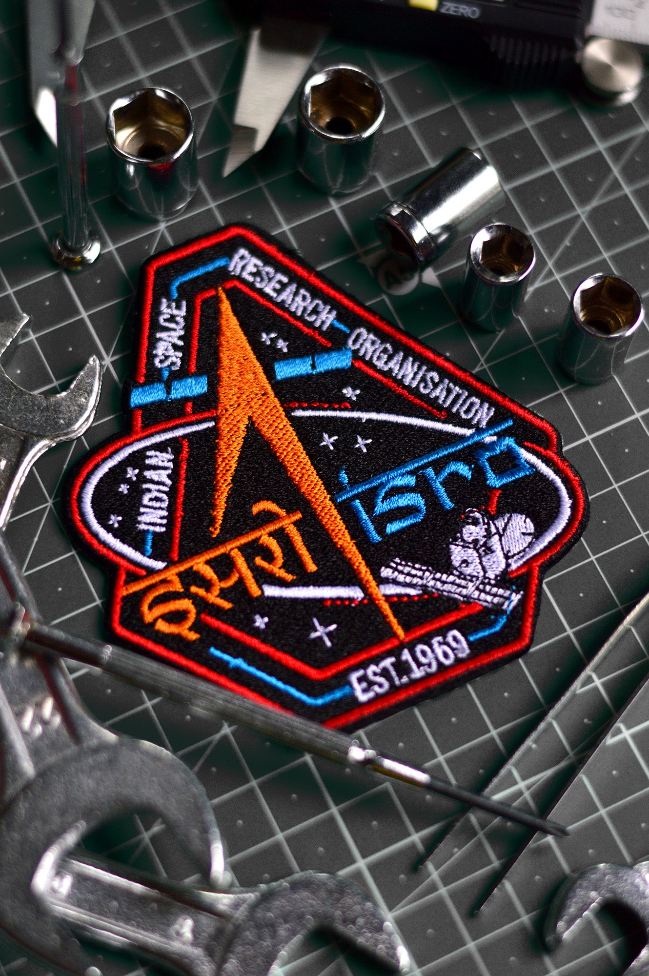 ISRO Classic Logo Iron On Badge