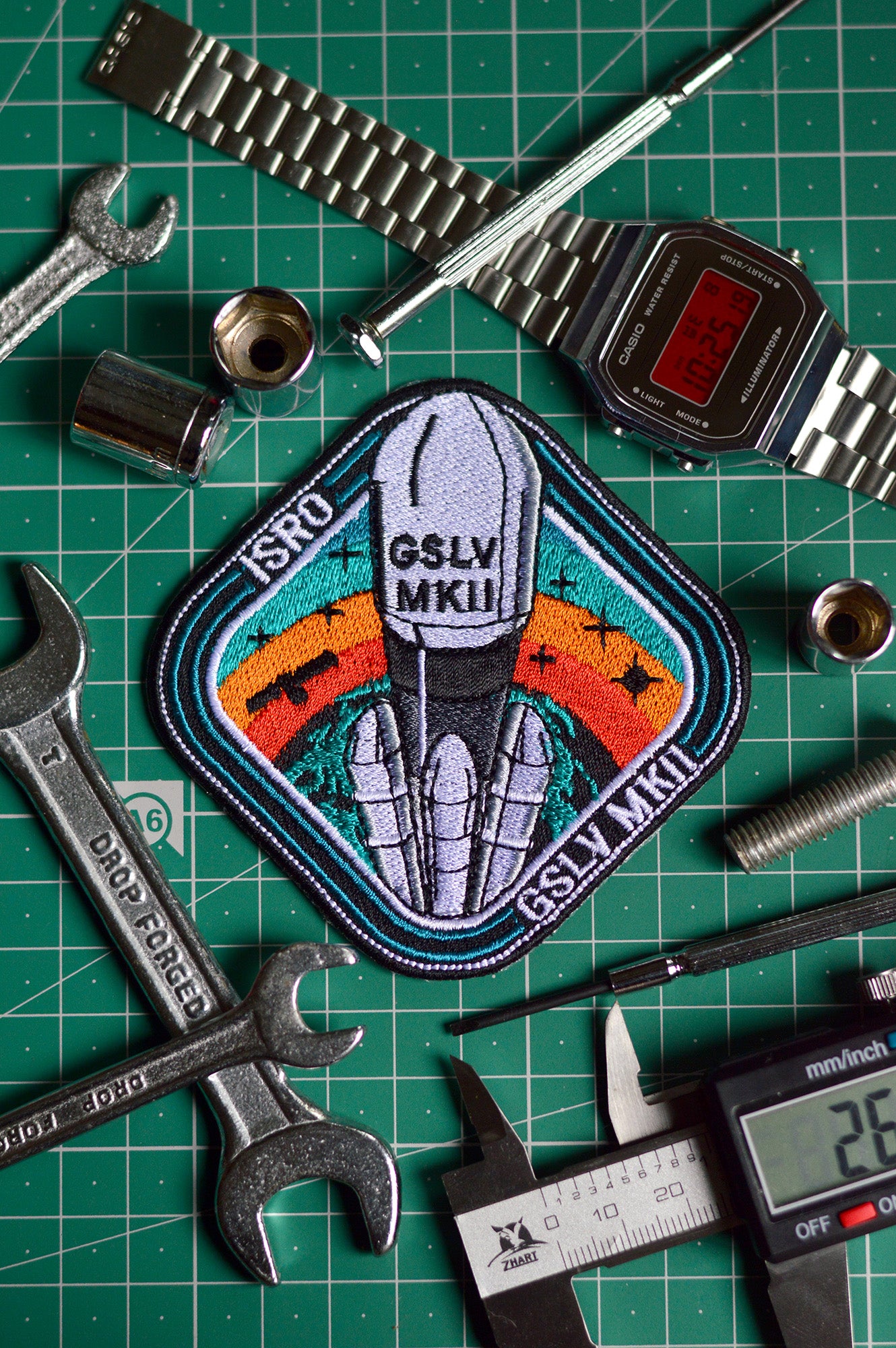 ISRO GSLV MK II Iron On Badge