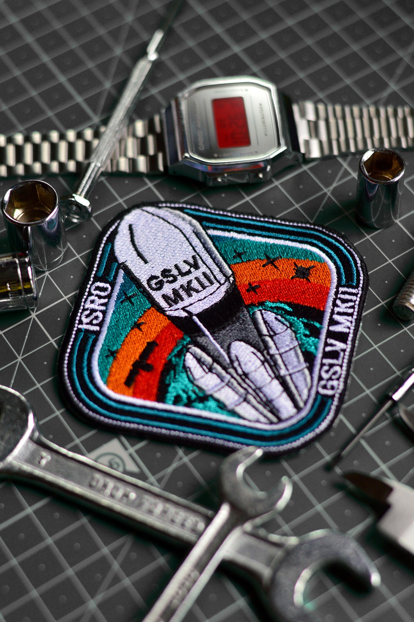 ISRO GSLV MK II Iron On Badge
