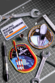 ISRO Classic 1969, ASLV D4 and Chandrayaan 2 Iron On Badge - Pack of 3