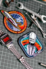 ISRO Launch Vehicle and GSLV MK II Iron On Badge - Pack of 2