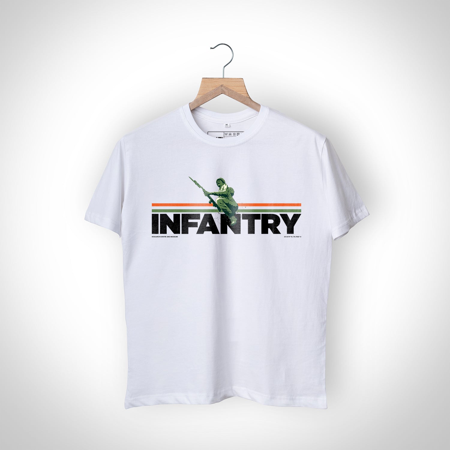 Classic White Indian Infantry T-Shirt