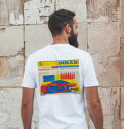 White INSAS Infantry T-shirt with back print