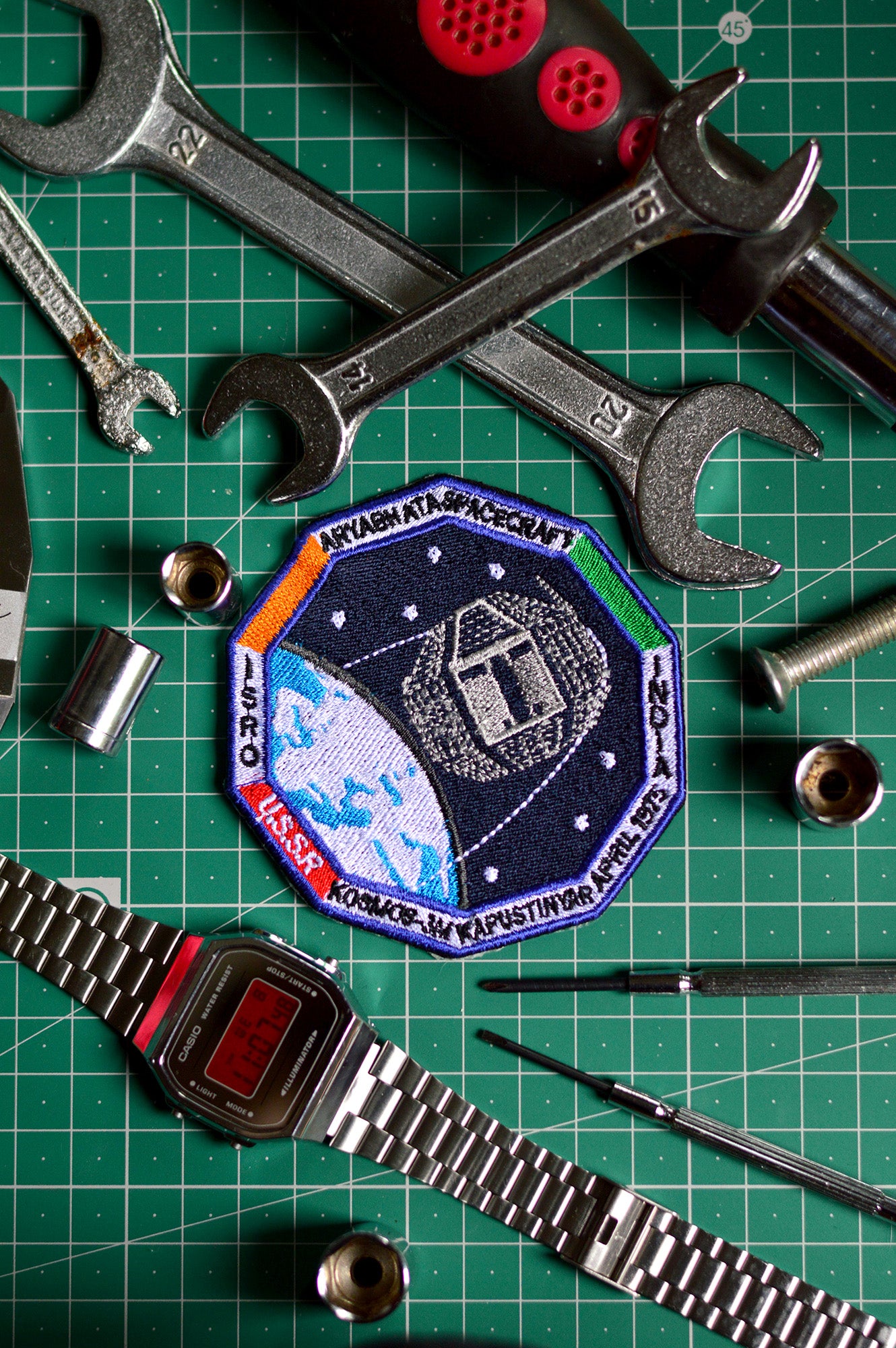 ISRO Aryabhatta Space Craft Iron On Badge