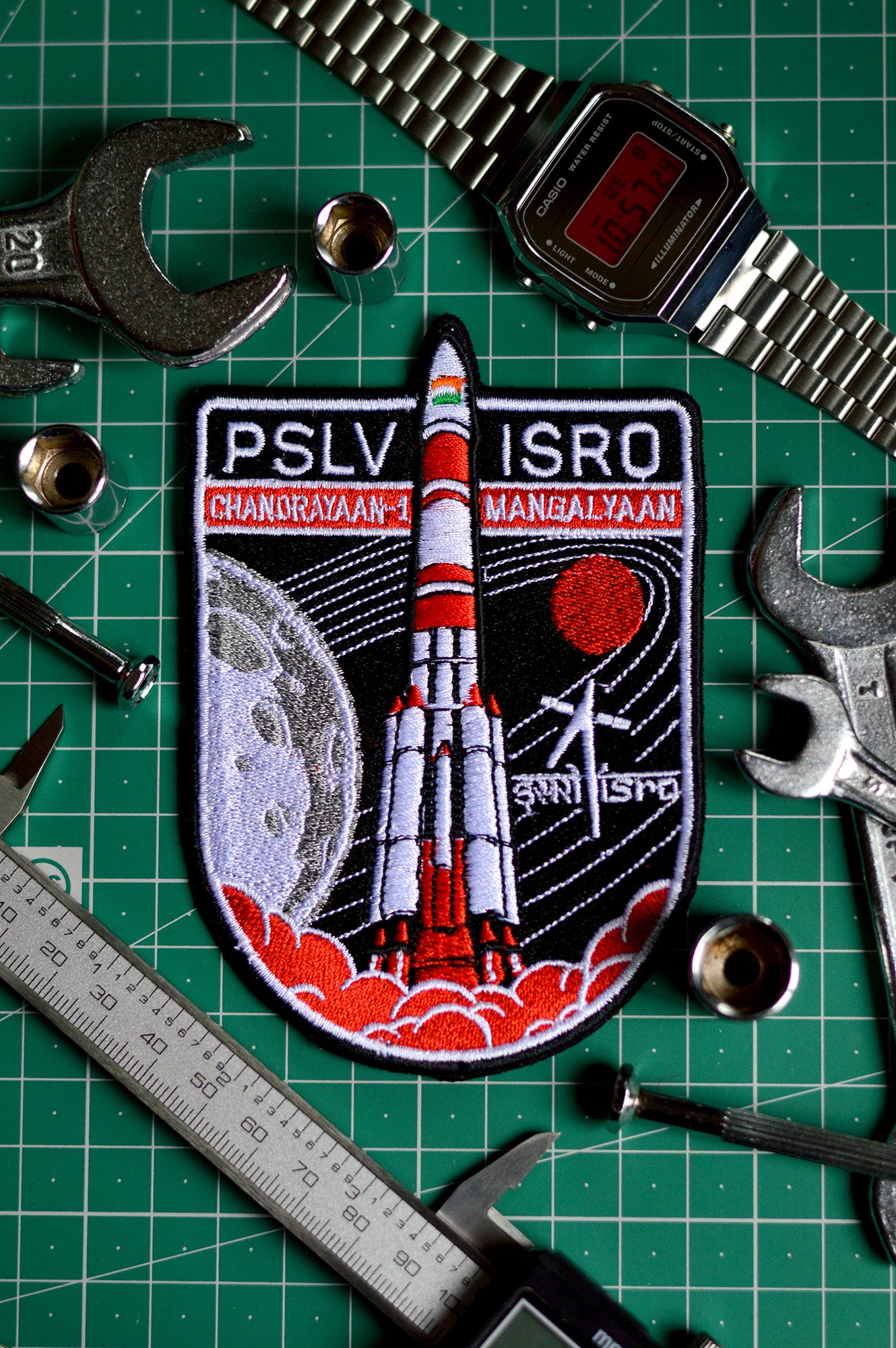 ISRO PSLV Iron On Badge