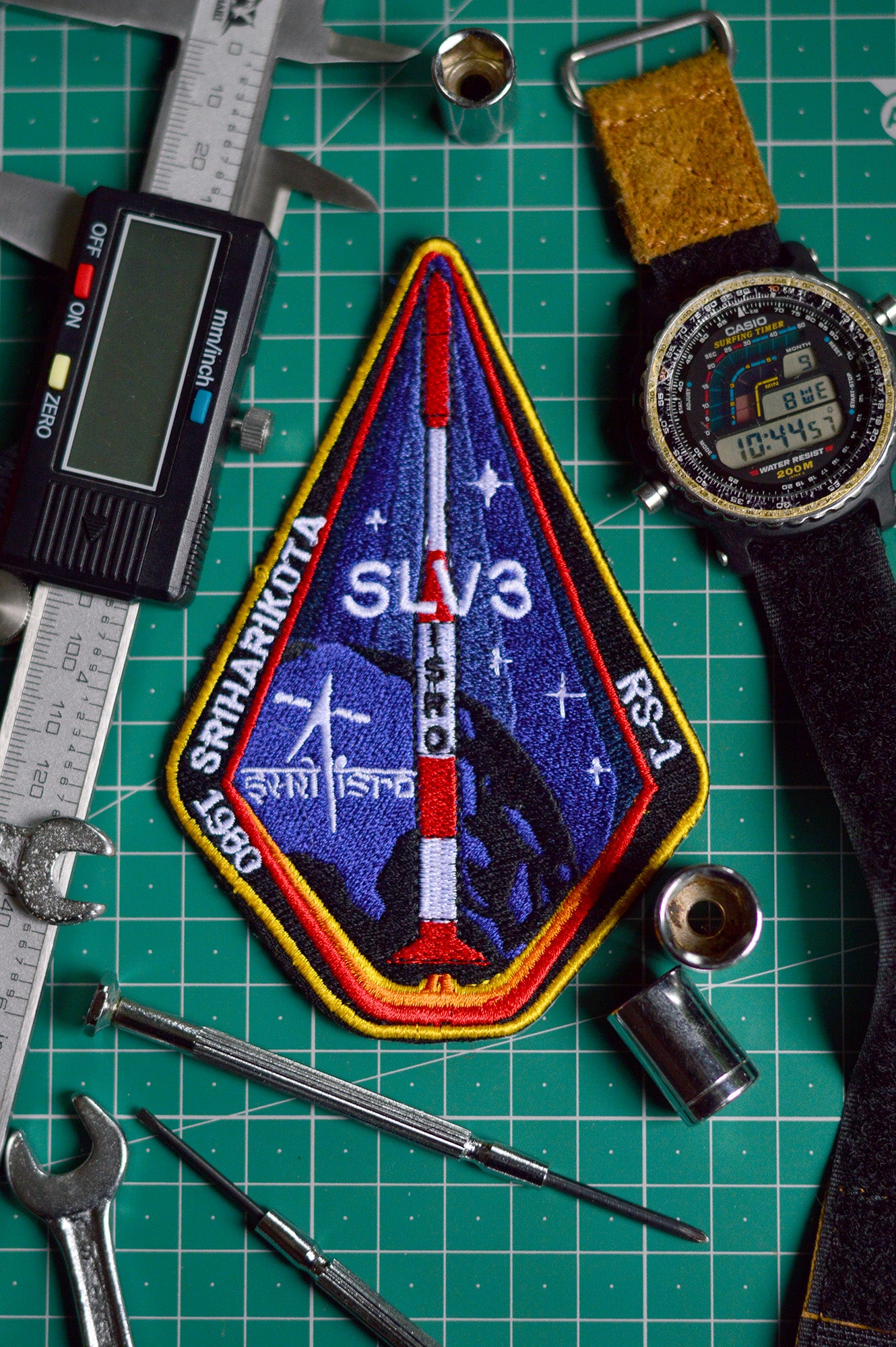 ISRO SLV 3 Iron On Badge